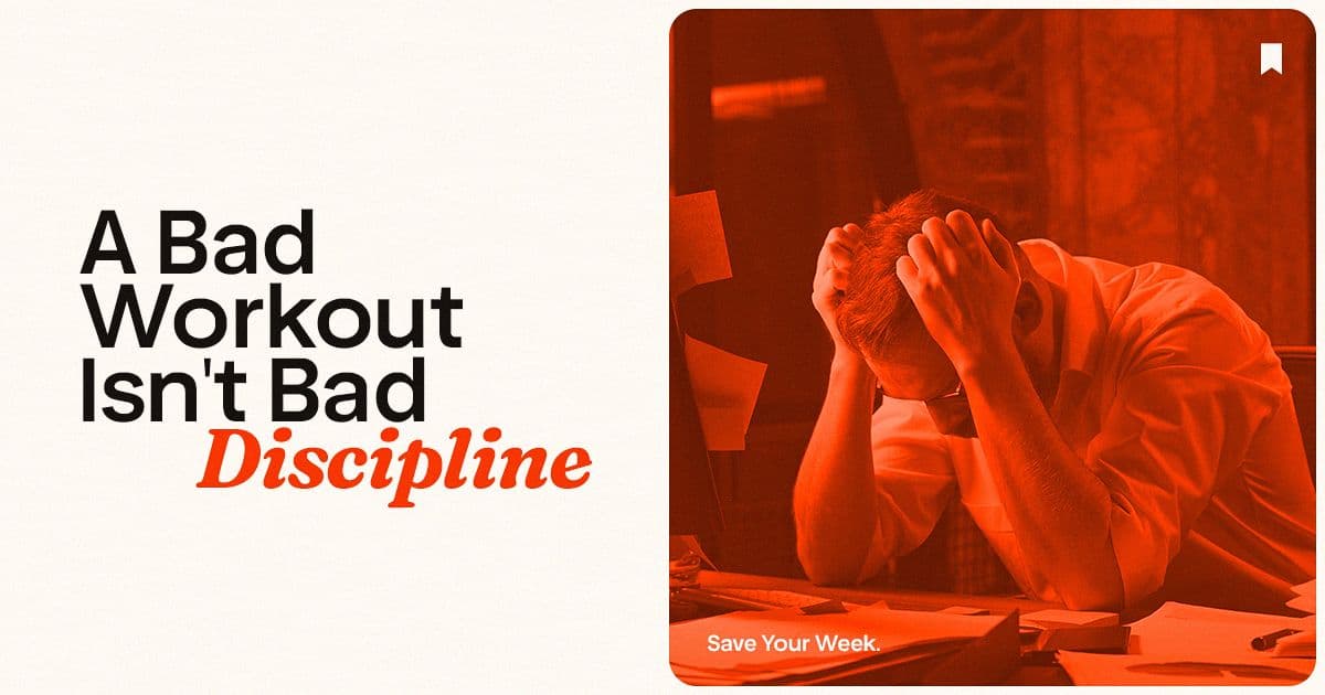 What a Bad Workout Can Tell You About the Rest of Your Week