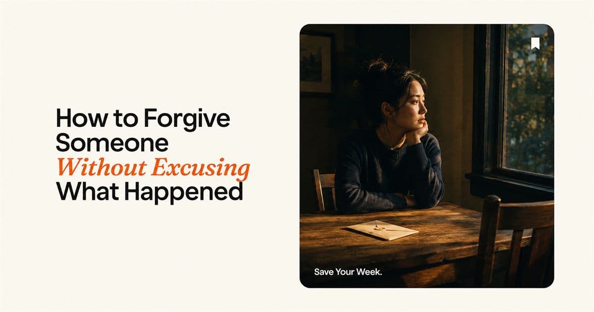 How to Forgive Without Excusing: Keep Boundaries Intact