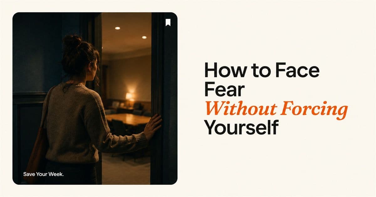 How to Face Fear Without Forcing Yourself