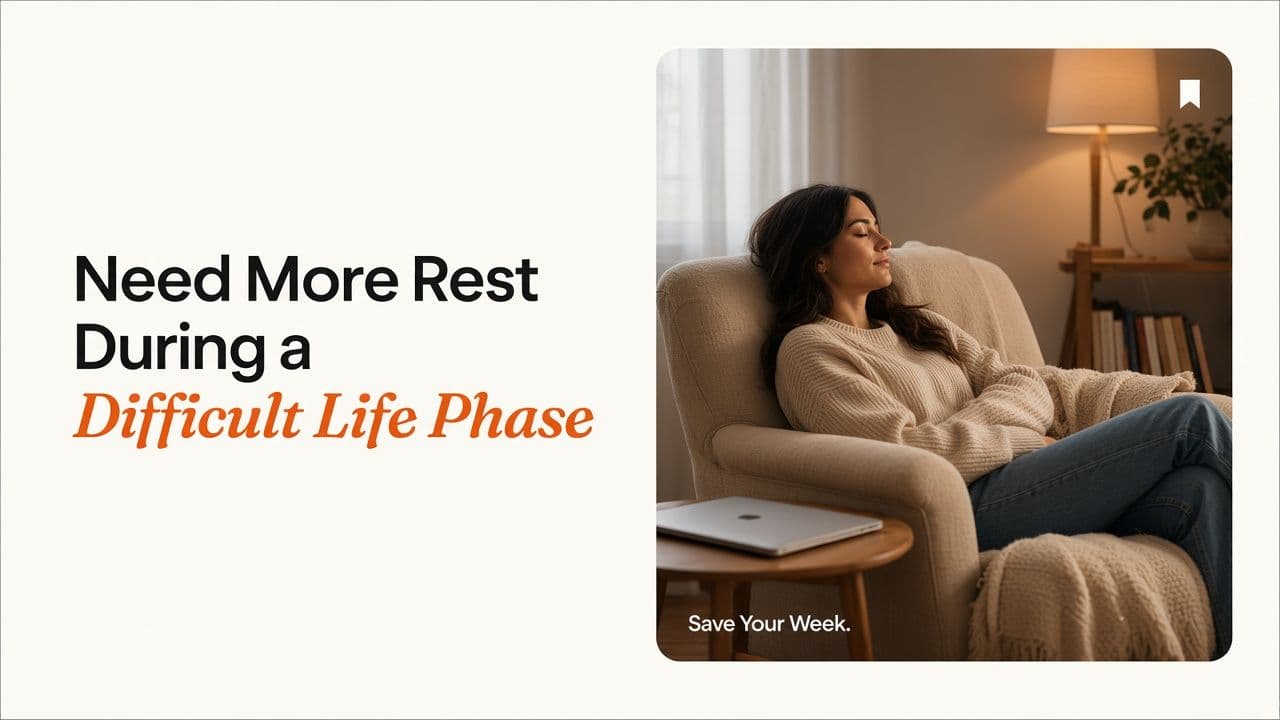 Need More Rest During a Difficult Life Phase? Match Recovery to Load
