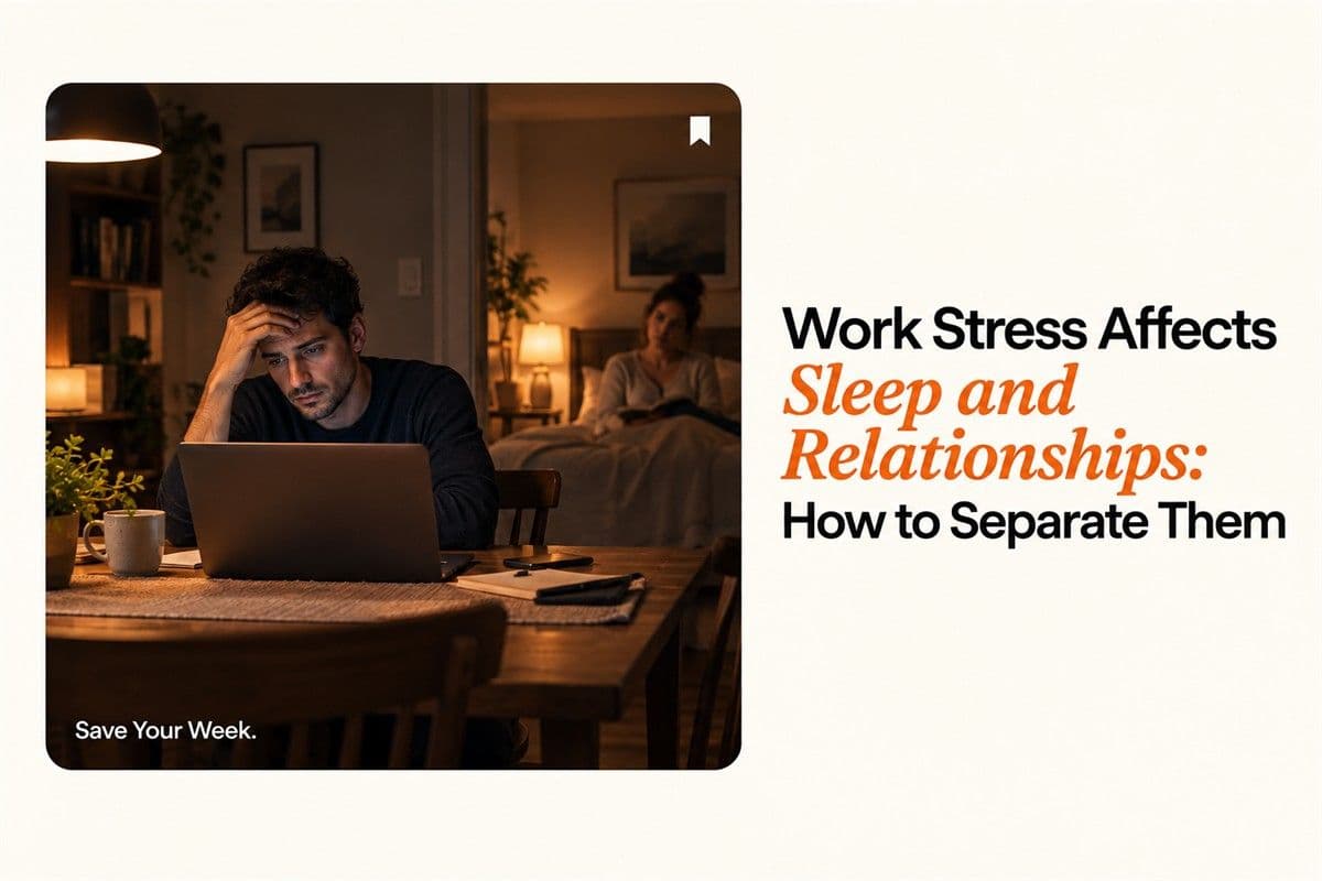 Work Stress Affects Sleep and Relationships: How to Separate Them